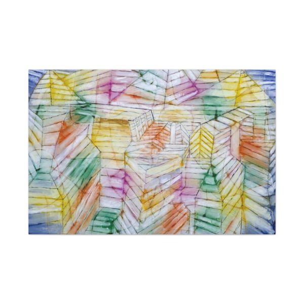 91638-492.jpg Theater–Mountain–Construction (1920) by Paul Klee Standard Canvas