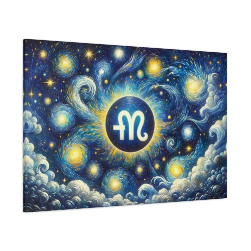 Zodiac Sign of Capricorn Standard Canvas
