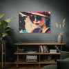 Woman Pop Art Graffiti Art III Standard Canvas