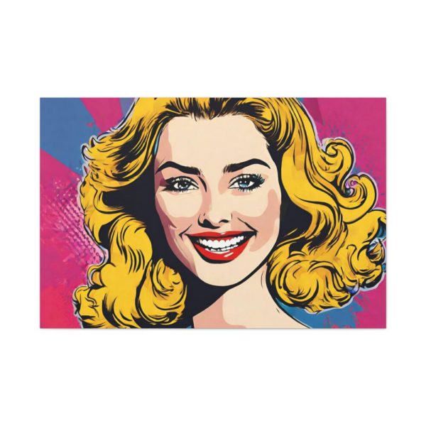 Pop Art Woman Standard Canvas