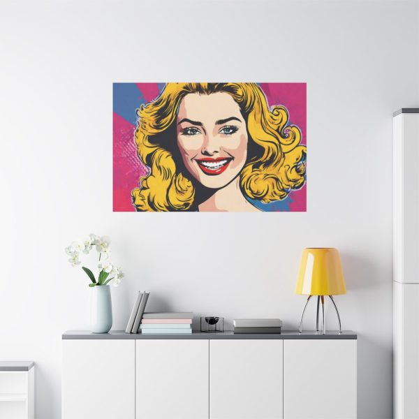 Pop Art Woman Standard Canvas