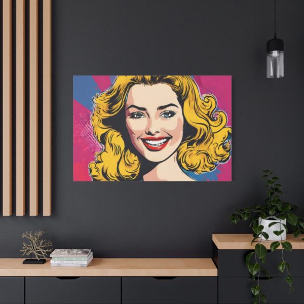 Pop Art Woman Standard Canvas
