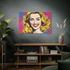 Pop Art Woman Standard Canvas