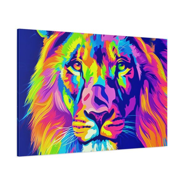 Lion's Splendor Pop Art Standard Canvas