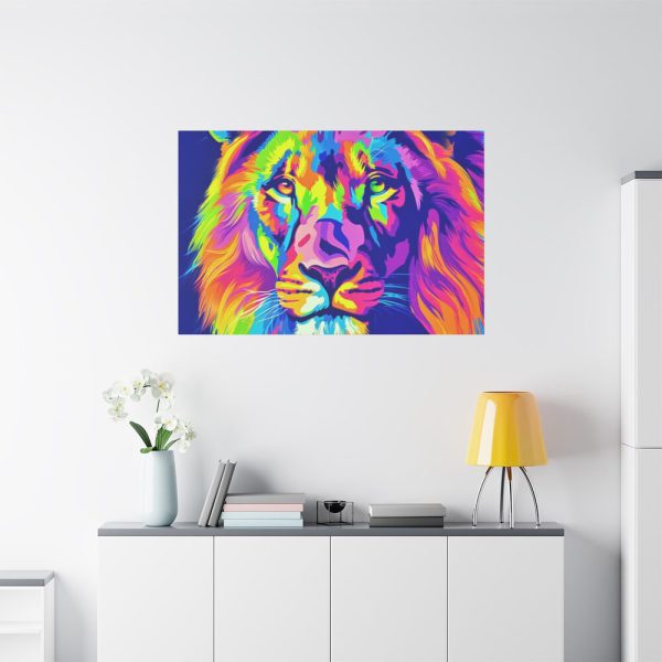 Lion's Splendor Pop Art Standard Canvas