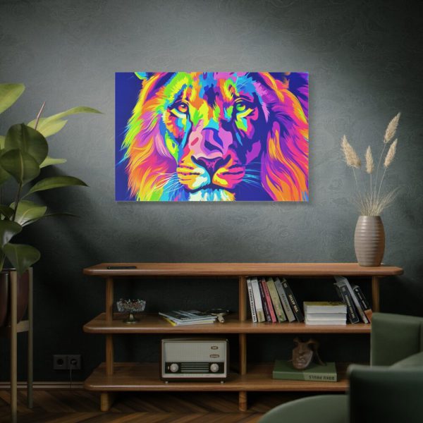 Lion's Splendor Pop Art Standard Canvas