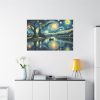 Men On the Boat in the Night Standard Canvas