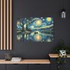 Men On the Boat in the Night Standard Canvas