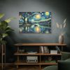 Men On the Boat in the Night Standard Canvas