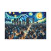 91638-61.jpg Tokyo With a Swirling Star-Filled Sky Standard Canvas