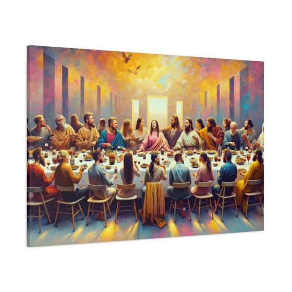 91638-80.jpg Modern-Day People At Long Table in Contemporary Setting Standard Canvas