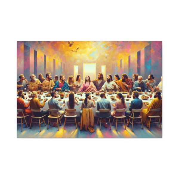 91638-81.jpg Modern-Day People At Long Table in Contemporary Setting Standard Canvas