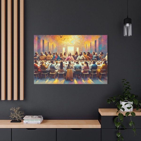 91638-83.jpg Modern-Day People At Long Table in Contemporary Setting Standard Canvas