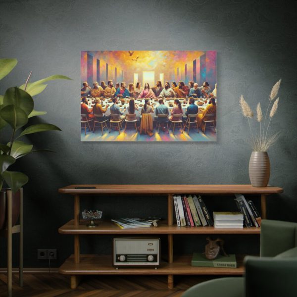 91638-84.jpg Modern-Day People At Long Table in Contemporary Setting Standard Canvas