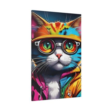 Cat Pop Art Illustration Graffiti II Standard Canvas