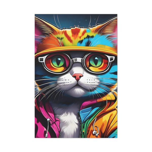 Cat Pop Art Illustration Graffiti II Standard Canvas