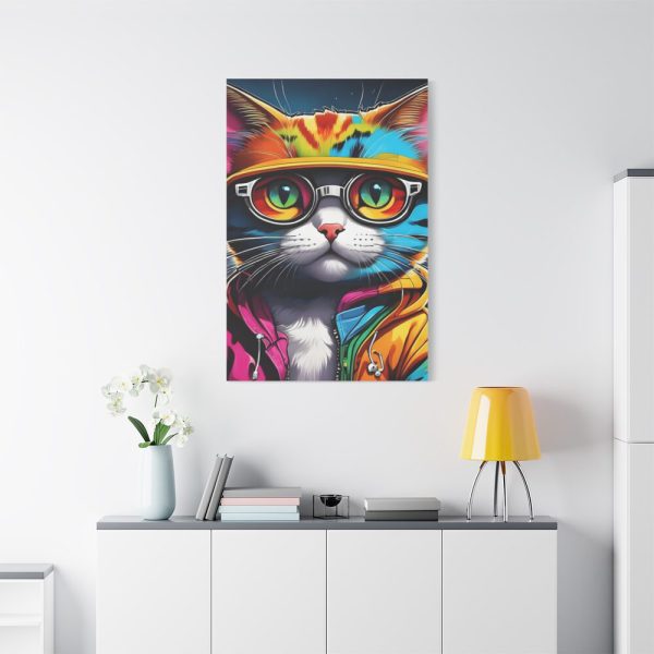 Cat Pop Art Illustration Graffiti II Standard Canvas
