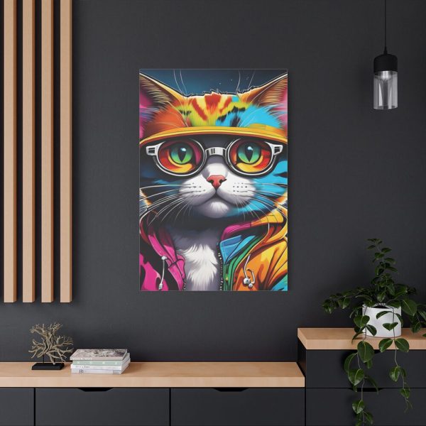 Cat Pop Art Illustration Graffiti II Standard Canvas