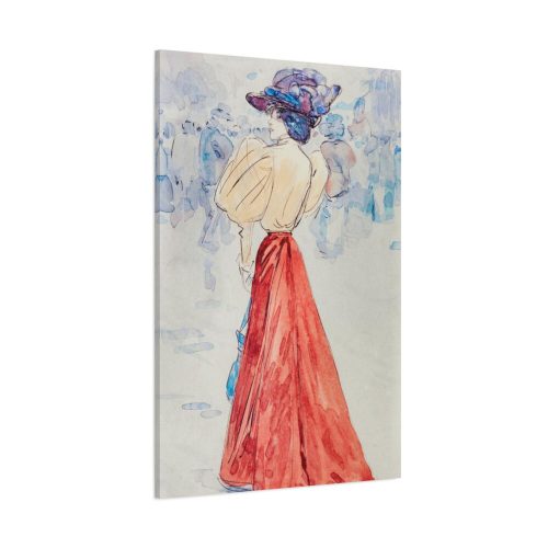 Elegant With a Red Skirt Standard Canvas