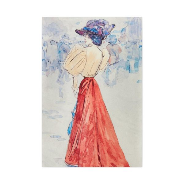 Elegant With a Red Skirt Standard Canvas
