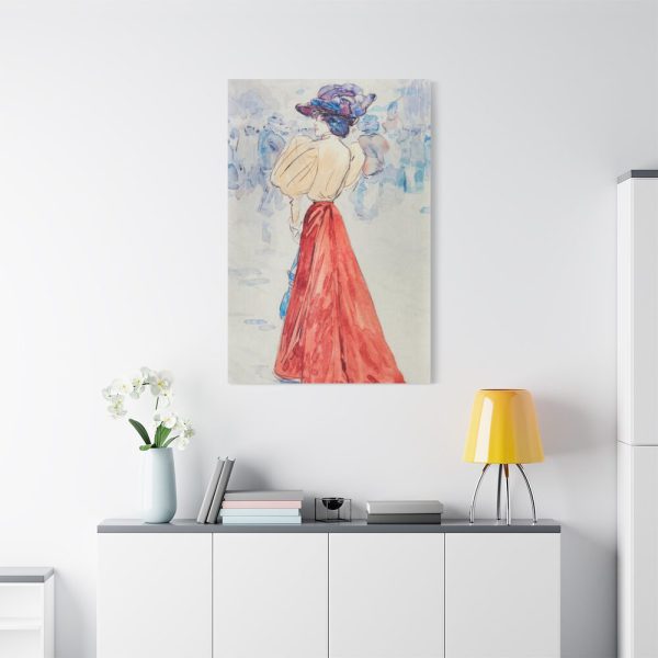 Elegant With a Red Skirt Standard Canvas