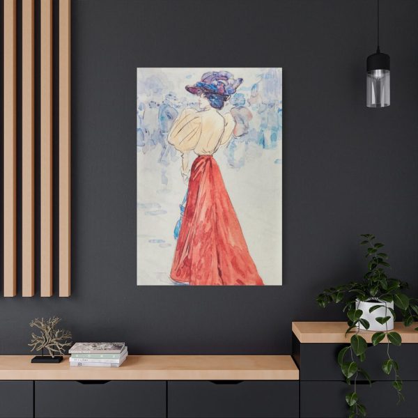 Elegant With a Red Skirt Standard Canvas