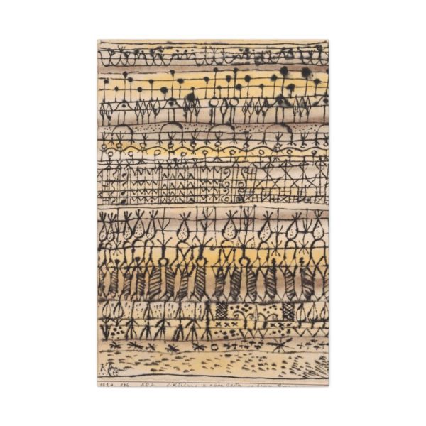 91655-151.jpg ERA. 'Cooling in a Hot Zone Garden' (1924) by Paul Klee Standard Canvas