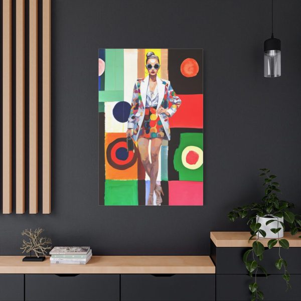 91655-163.jpg Pop Art Fashionable Woman II Standard Canvas