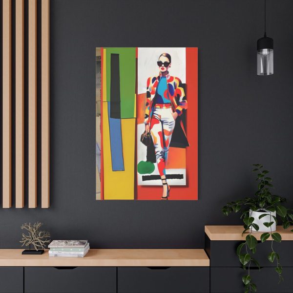 Pop Art Fashionable Woman IV Standard Canvas