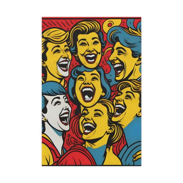 Pop Art People Laughing I Standard Canvas