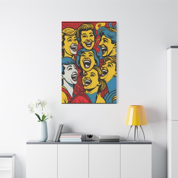 Pop Art People Laughing I Standard Canvas