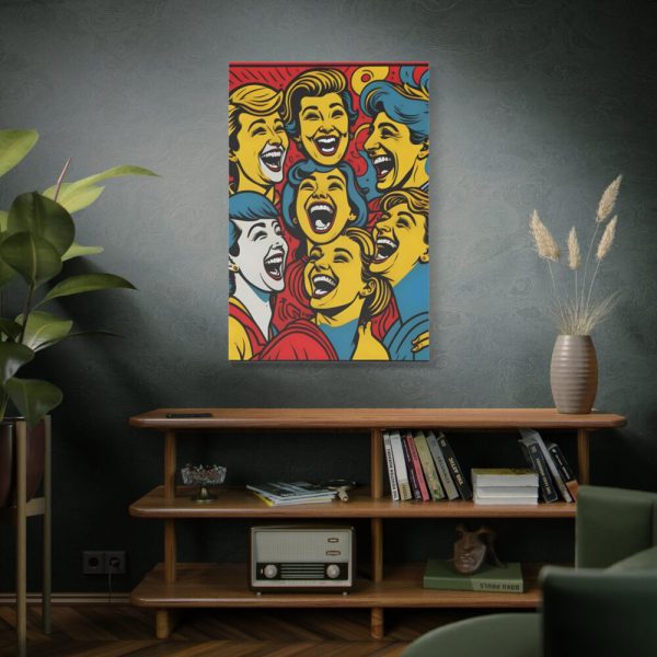 Pop Art People Laughing I Standard Canvas