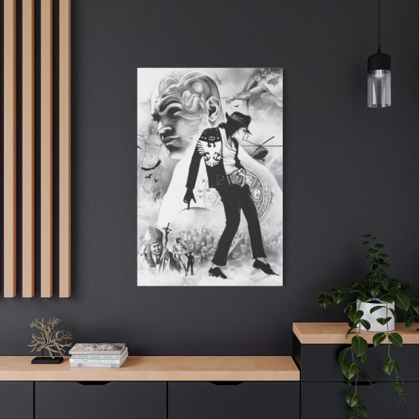 Michael Jackson Draw Art Standard Canvas