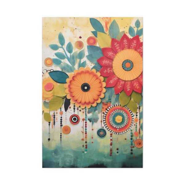 91655-216.jpg Whimsical Boho Style Flowers Standard Canvas