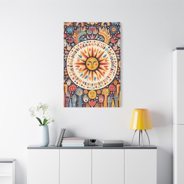 91655-222.jpg Hippie Boho Retro Sun Standard Canvas