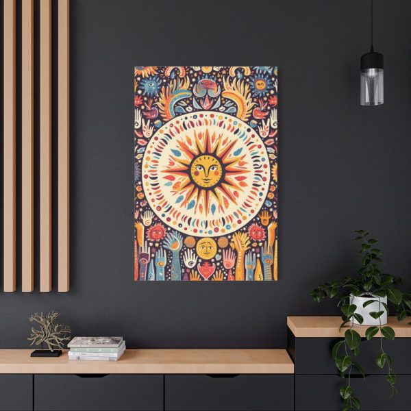 91655-223.jpg Hippie Boho Retro Sun Standard Canvas