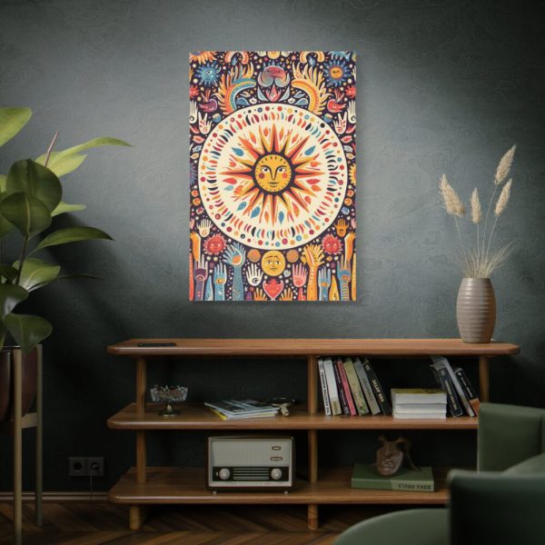 91655-224.jpg Hippie Boho Retro Sun Standard Canvas