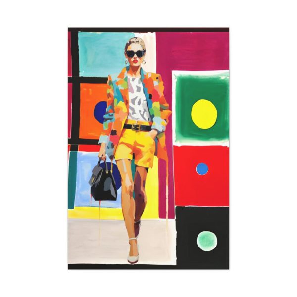 Pop Art Fashionable Woman I Standard Canvas