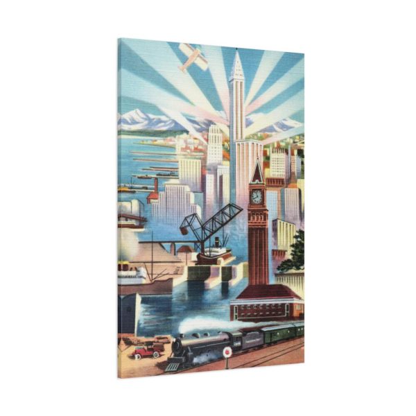 Seattle, Glamour City of Washington Standard Canvas