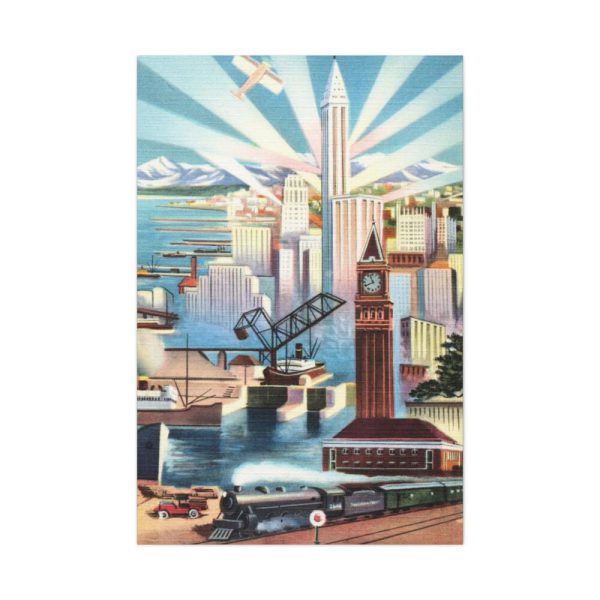 Seattle, Glamour City of Washington Standard Canvas