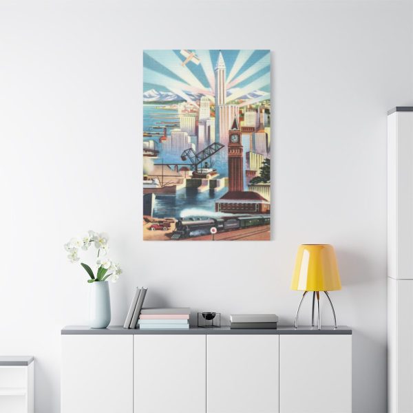 Seattle, Glamour City of Washington Standard Canvas