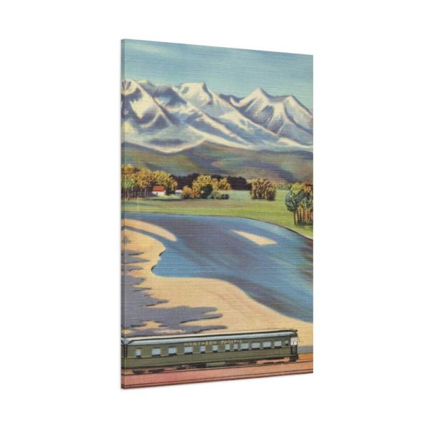 Crazy Mountain and Yellowstone River Standard Canvas