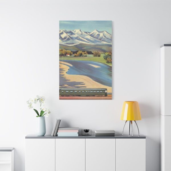 Crazy Mountain and Yellowstone River Standard Canvas