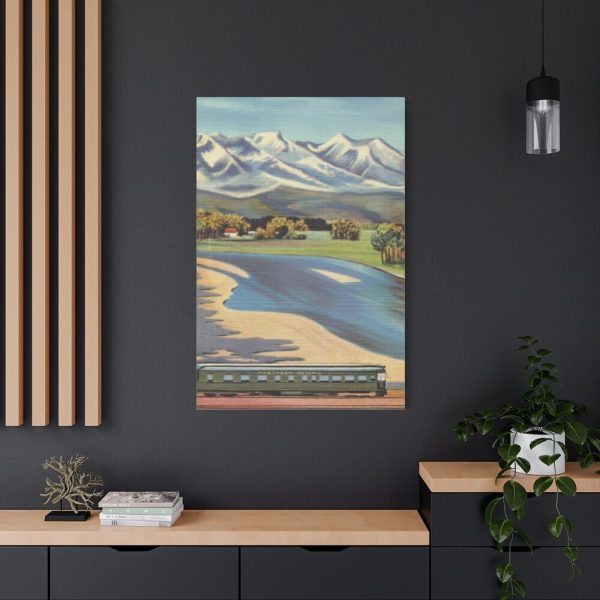 Crazy Mountain and Yellowstone River Standard Canvas