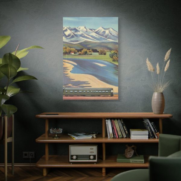 Crazy Mountain and Yellowstone River Standard Canvas