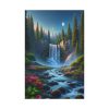 Waterfall in Woods Standard Canvas