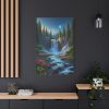 Waterfall in Woods Standard Canvas