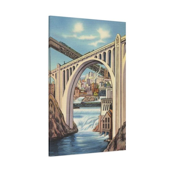 Spokane, Washington and Falls Standard Canvas