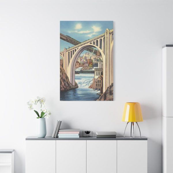 Spokane, Washington and Falls Standard Canvas