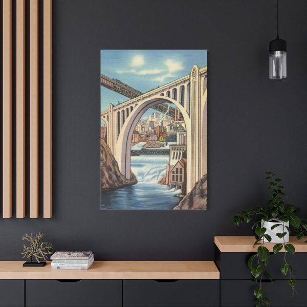 Spokane, Washington and Falls Standard Canvas